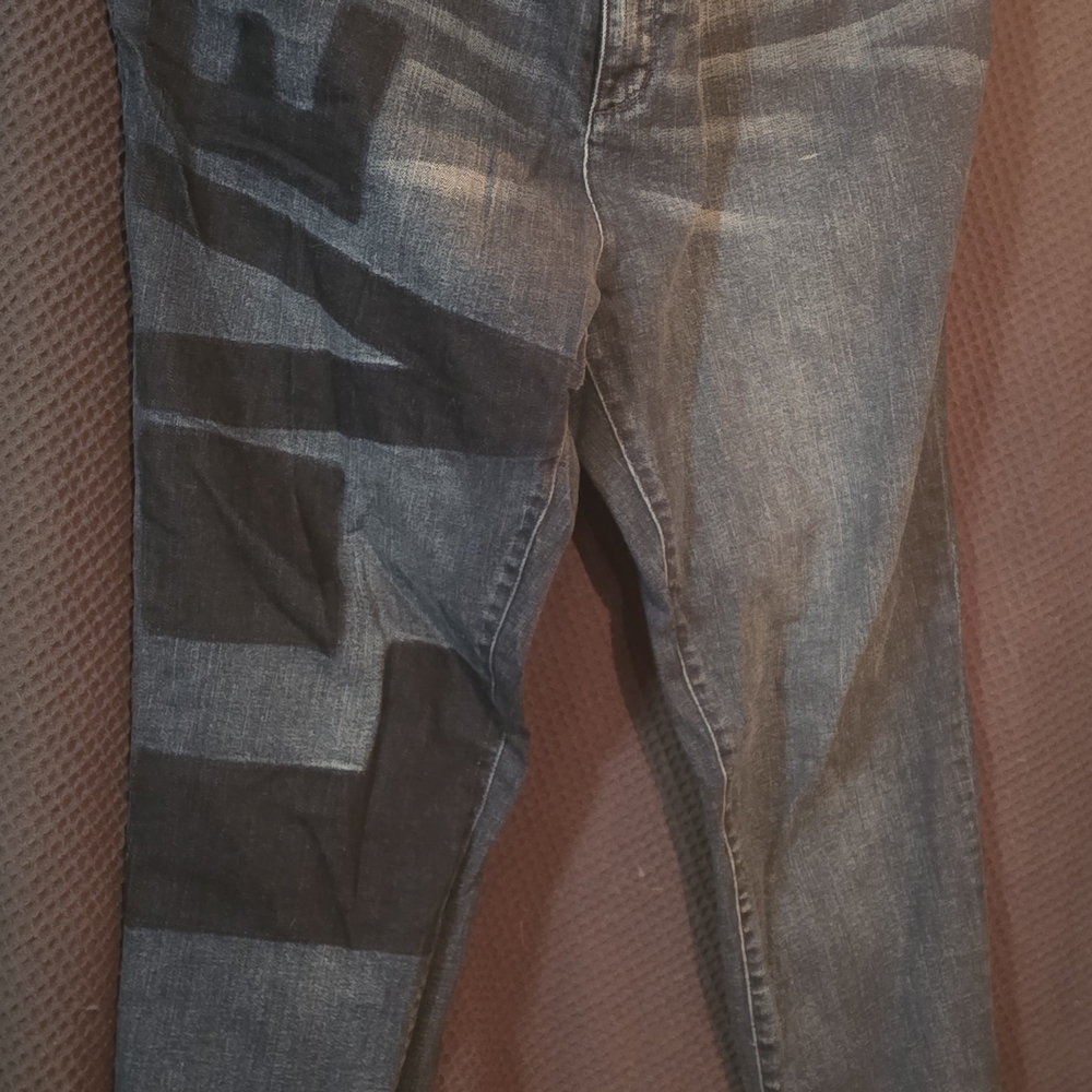 Peace Love World Women's Wash Wide-Leg Denim Jeans, Size 18W